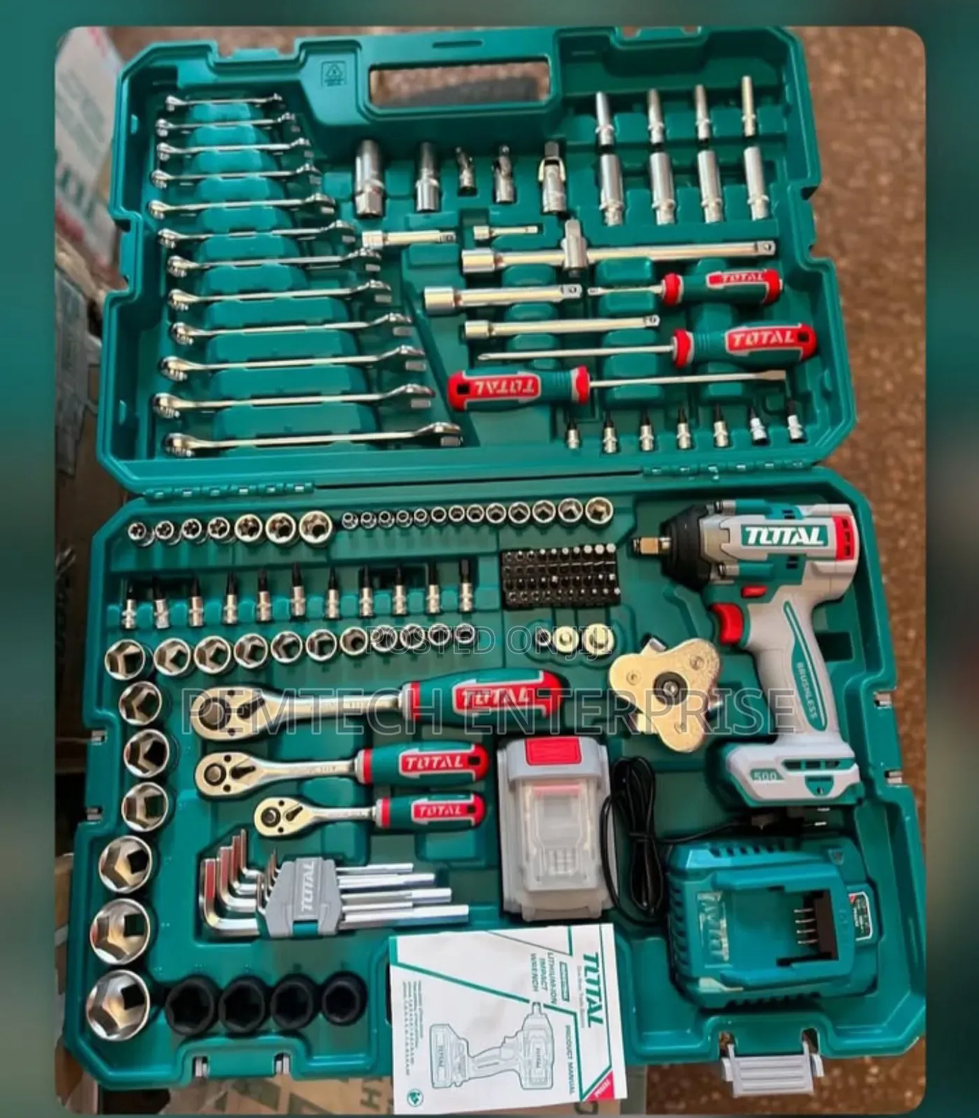 Total Tools 152-Piece Cordless Impact Wrench Set (Model Thkthp31522).