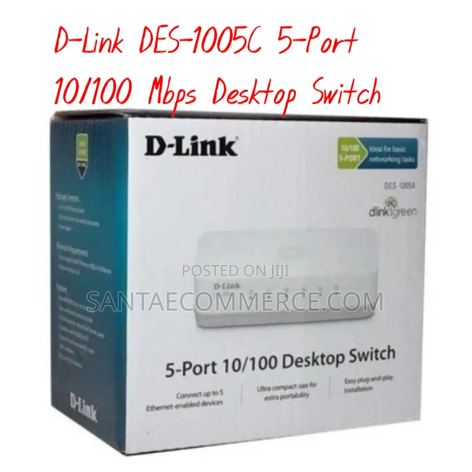 D-Link Des-1005c 5-Port 10/100 MBPS Desktop Switch