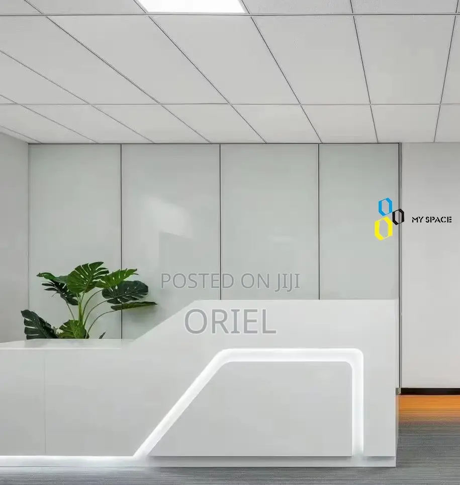 Reception Desks; Custom 180cm Led Office Lobby Reception Counter