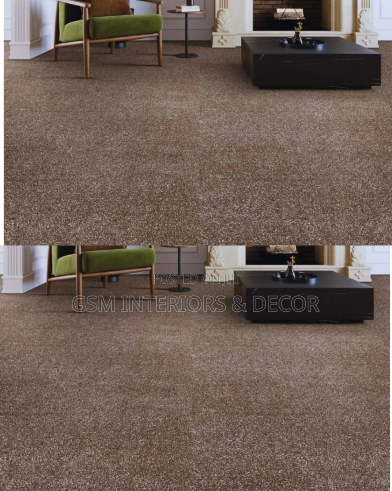 Light Brown Wall to Wall Carpets 4mw