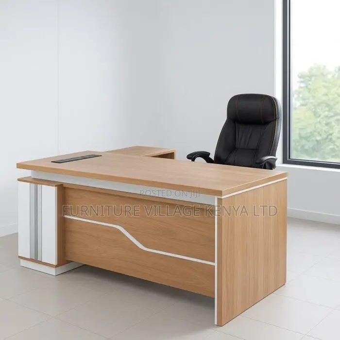 Office Desk; 1600mm Executive L-shaped Desk
