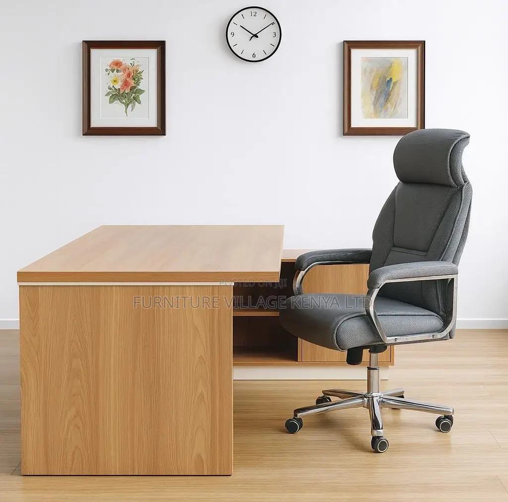 Office Desk; 1600mm Executive L-shaped Desk