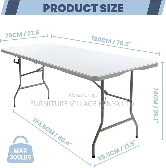 Foldable Table; 180cm Foldable Plastic Table