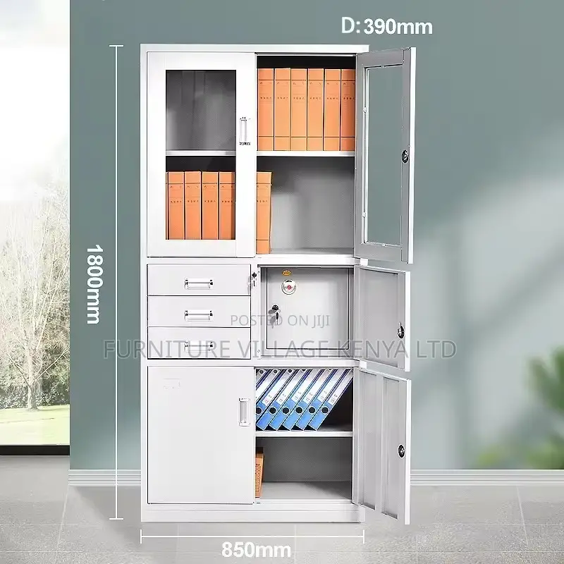 Office Cabinet; Heavy-duty Metallic Office Cabinet
