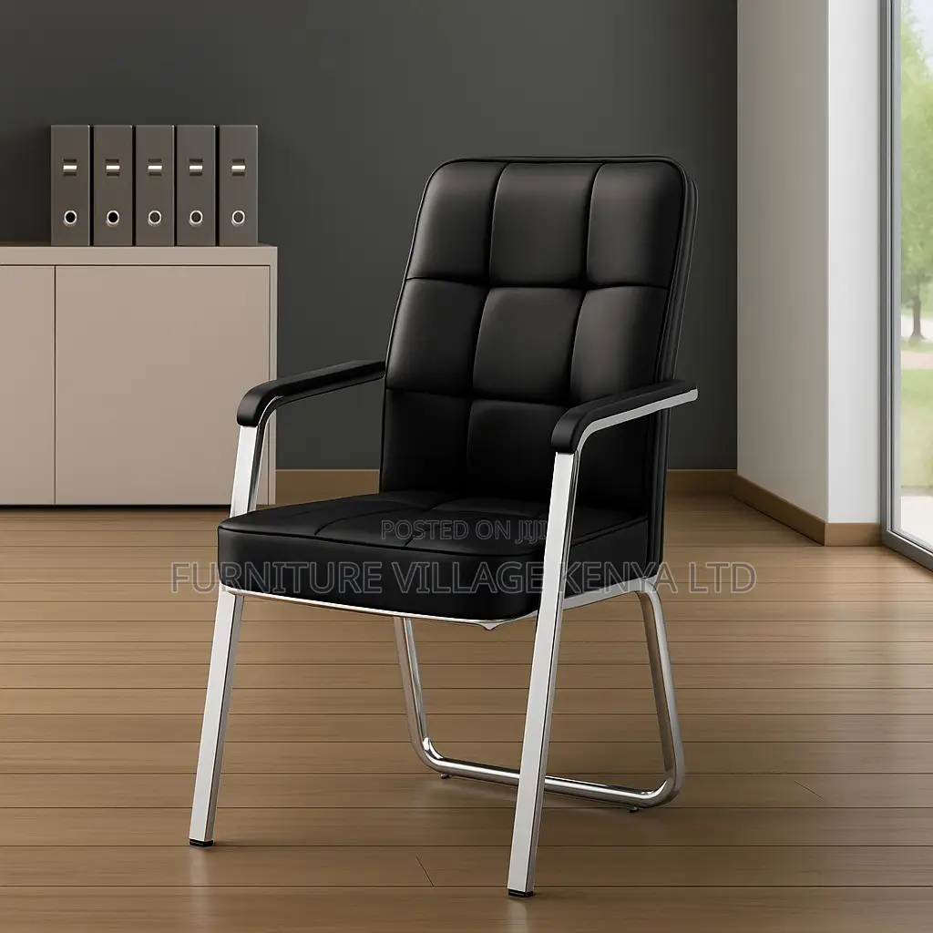 Office Chair; Leather Conference Visitor's Chair