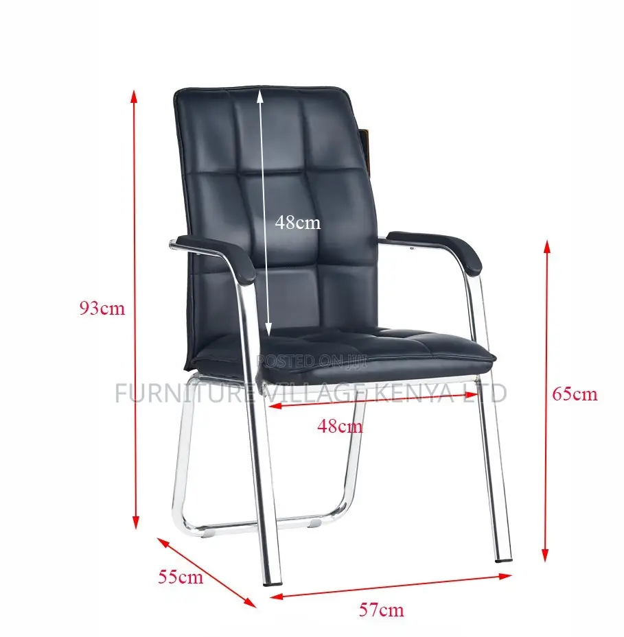 Office Chair; Leather Conference Visitor's Chair