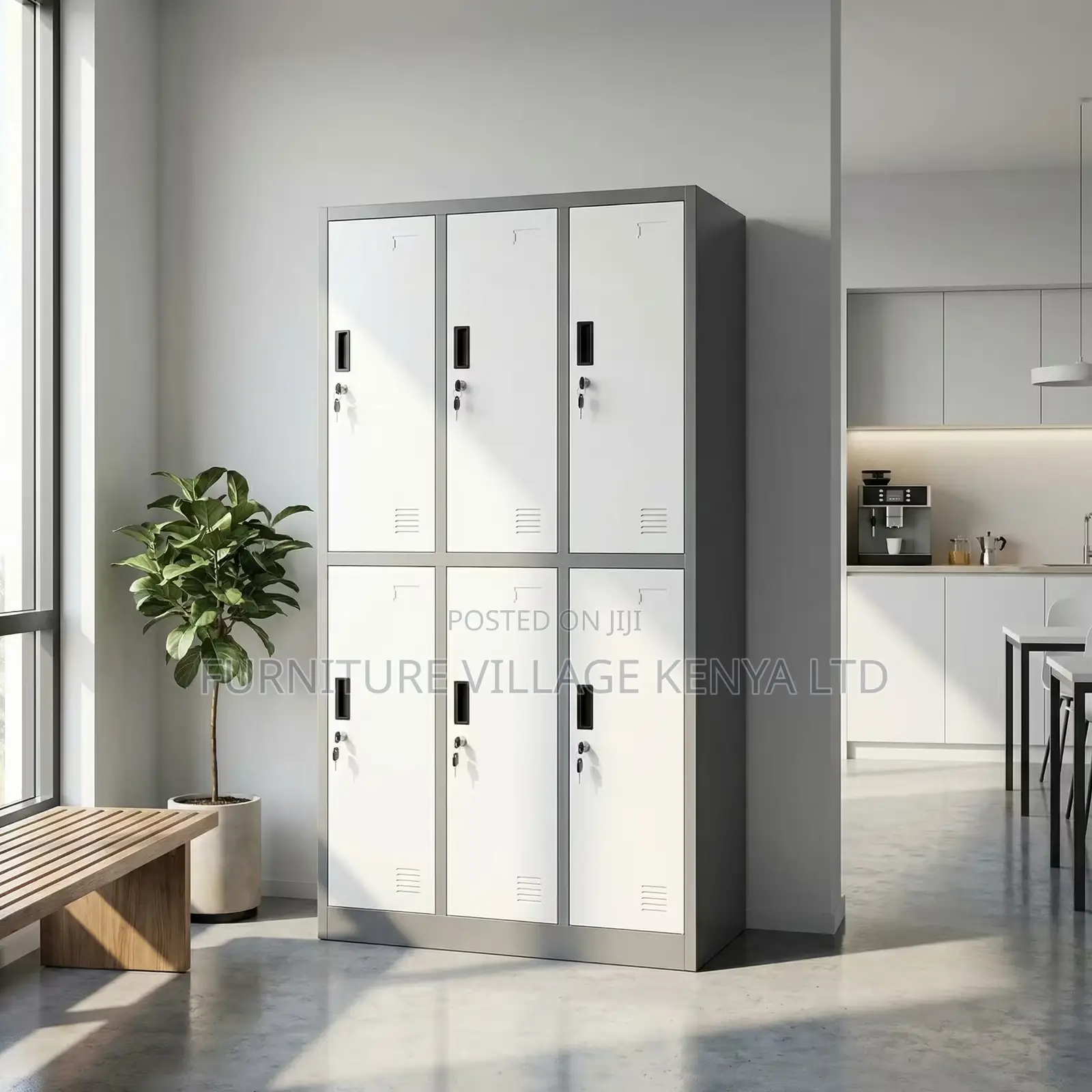 Office Cabinet; 6 Doors Metal Locker Storage Cabinet