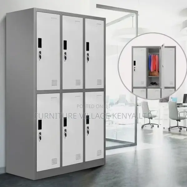 Office Cabinet; 6 Doors Metal Locker Storage Cabinet