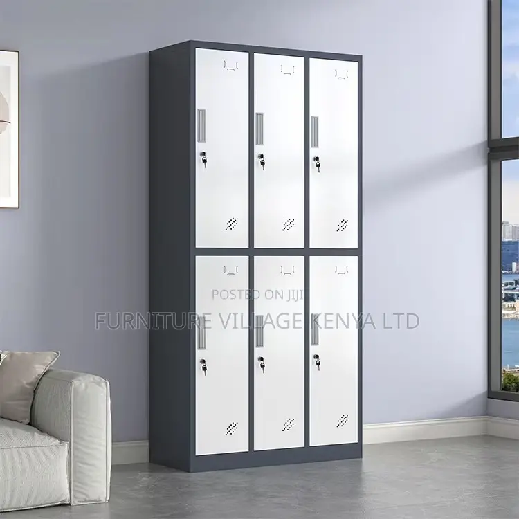 Office Cabinet; 6 Doors Metal Locker Storage Cabinet