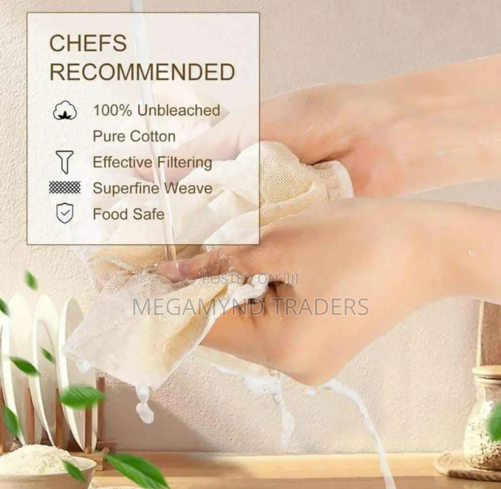 Cheese Cloth /Reusable Nut Milk Bag 60*70cm