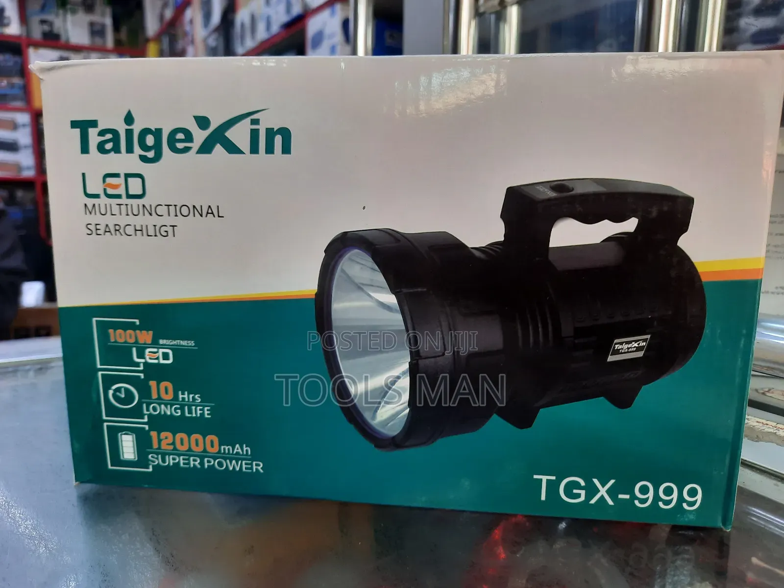 Torch Taigexin TGX-999 100w Led Searchlight 12000mah. 2km Range. 10hrs