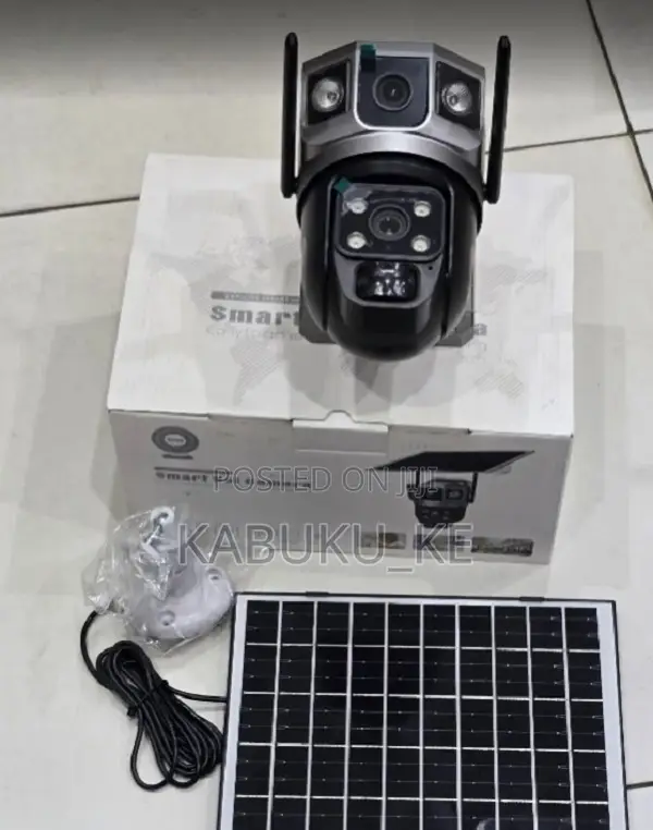 Wifi Solar Powered Cctv Camera With Dual Lens Colored Night Vision