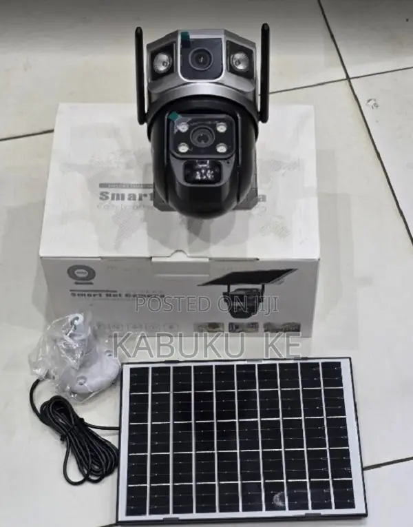 V380 Dual Wifi Solar Camera – Ptz, Night Vision, Motion Tracking, V380