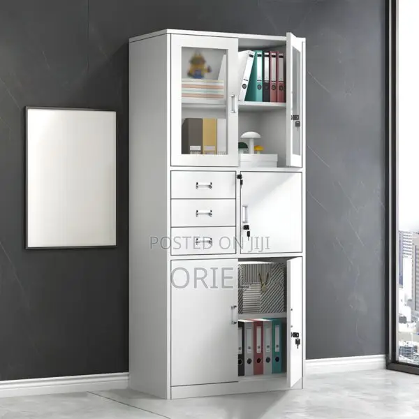 Modern Office Cabinet : 2 Door Office Steel Cabinet With in-Bult Safe