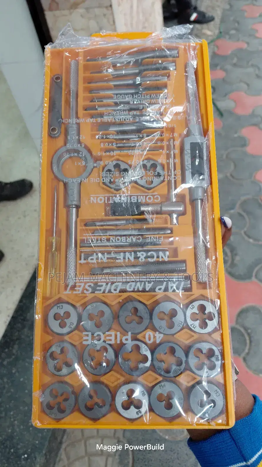 40-Piece Metric M3 Tap and Die Combination Set