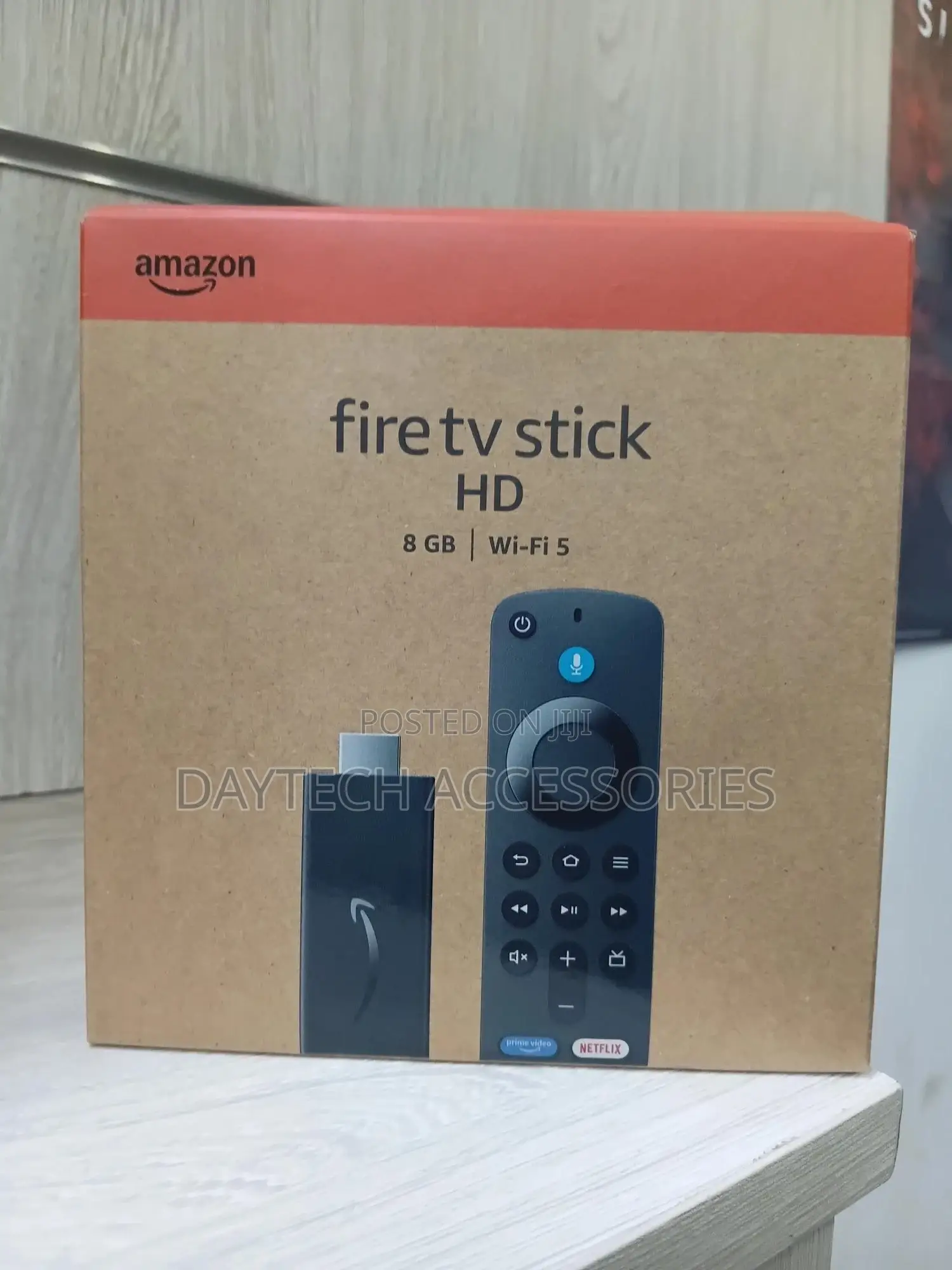 An Amazon Fire Tv Stick Hd Streaming Media Player.