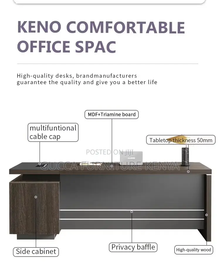 1.8 Meters Executive Director's L-shaped Desk