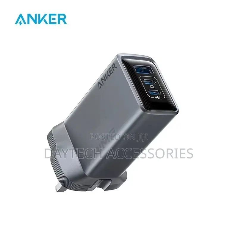 Anker Prime Gan 3-Port Fast PPS Charger - Compact Foldable - Silver
