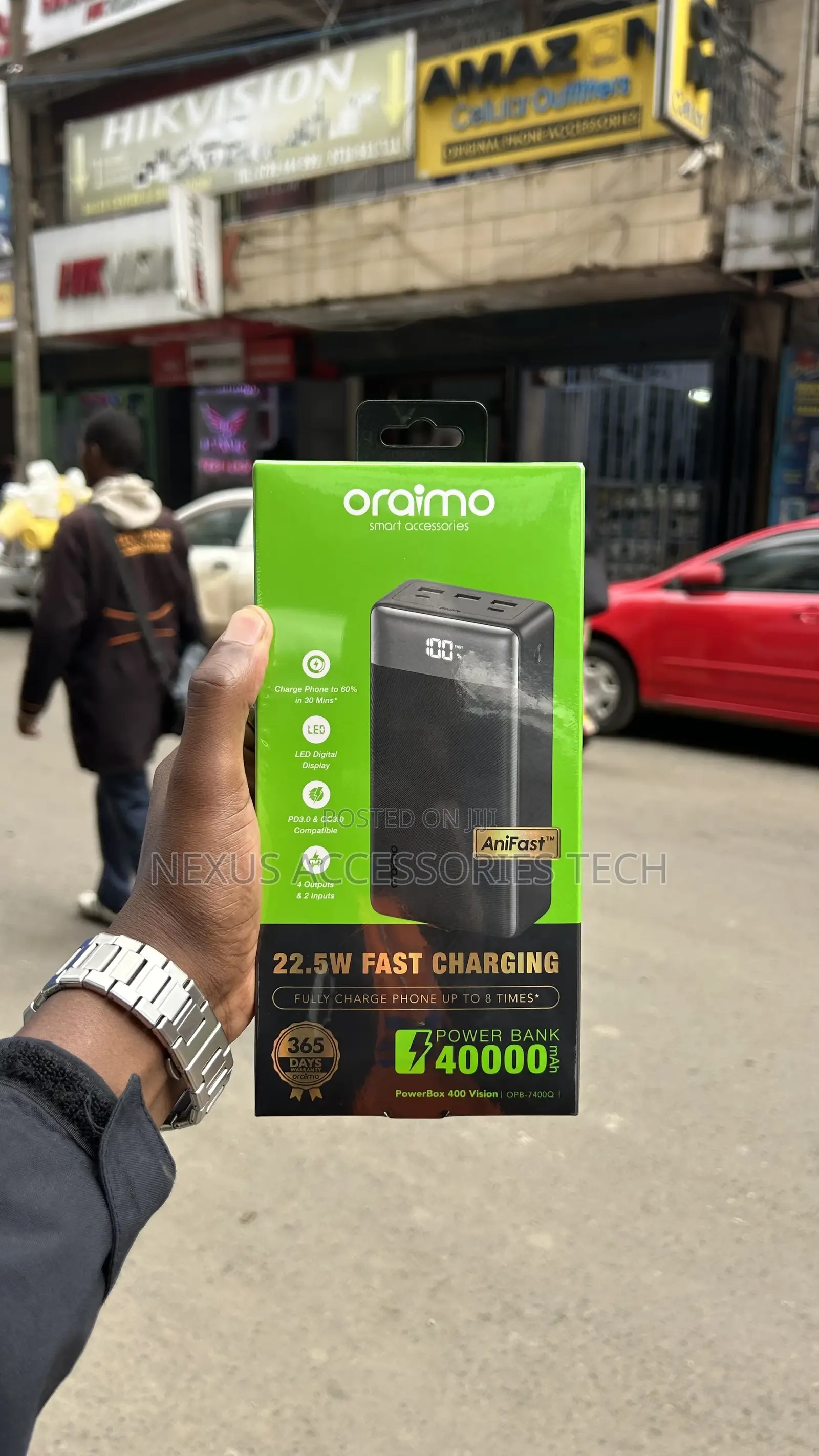 Oraimo 40000mah Power Bank – High Capacity Fast Charging (Original)