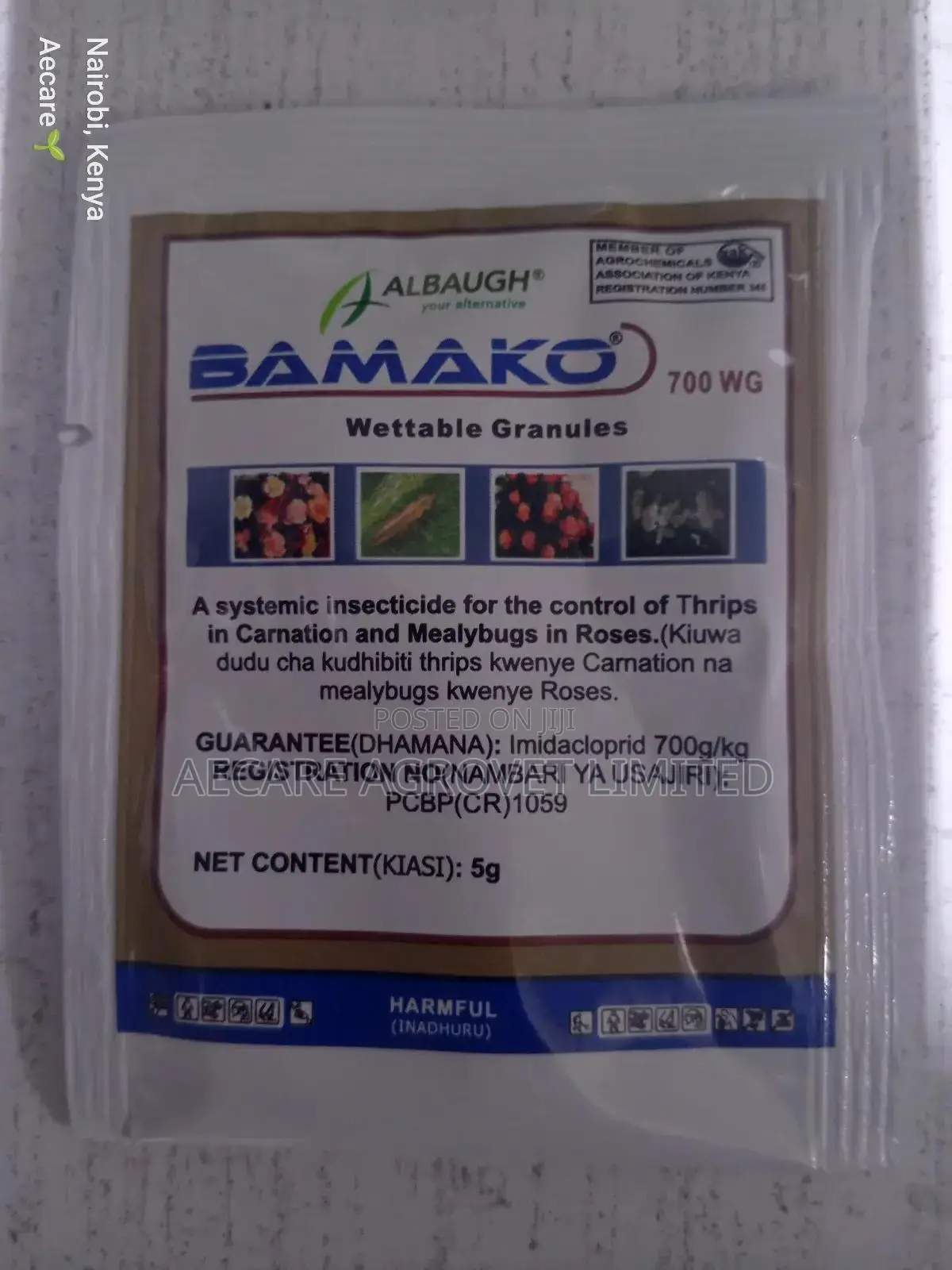 Bamako Insecticide 700wg 5 Gram (Bedbugs, Cockroaches )
