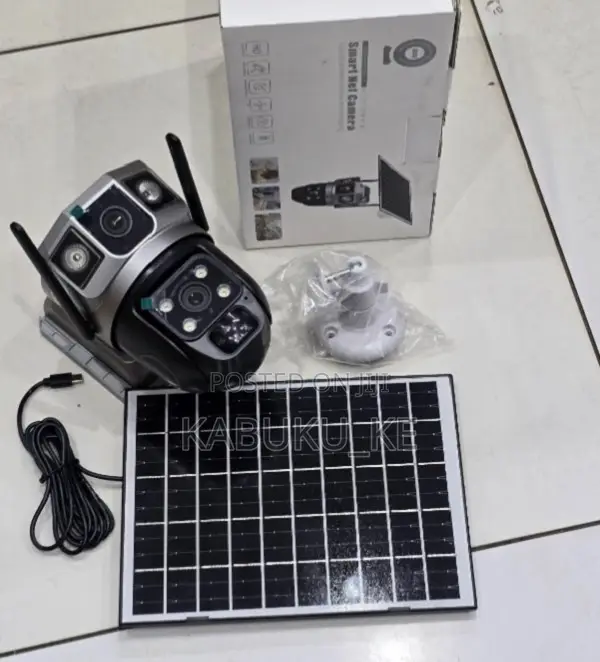V380 Pro Cctv Camera Dual Lens Solar Camera Wifi Supported
