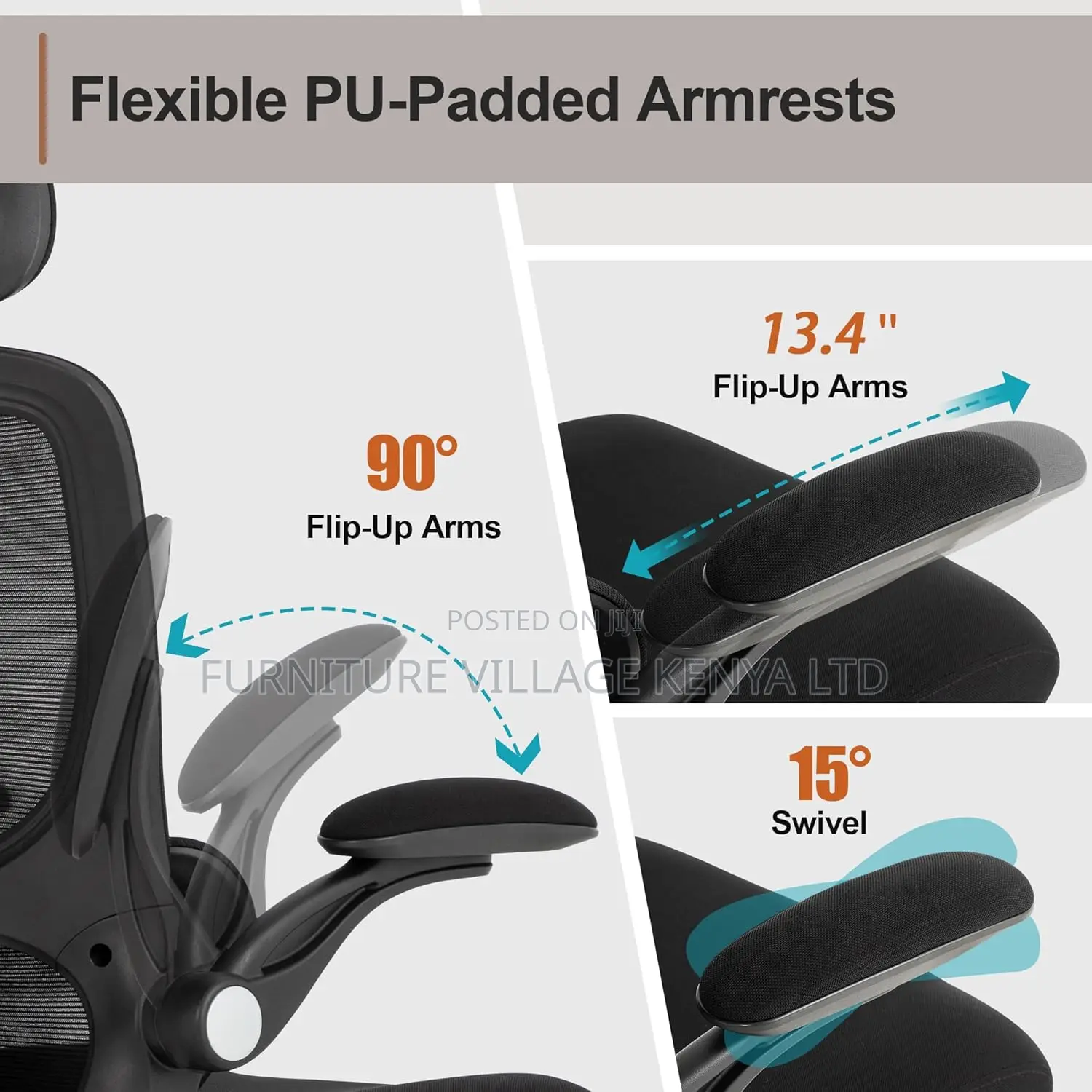 High-back Mesh Ergonomic Chair | Sophisticated Dynamic Lumbar