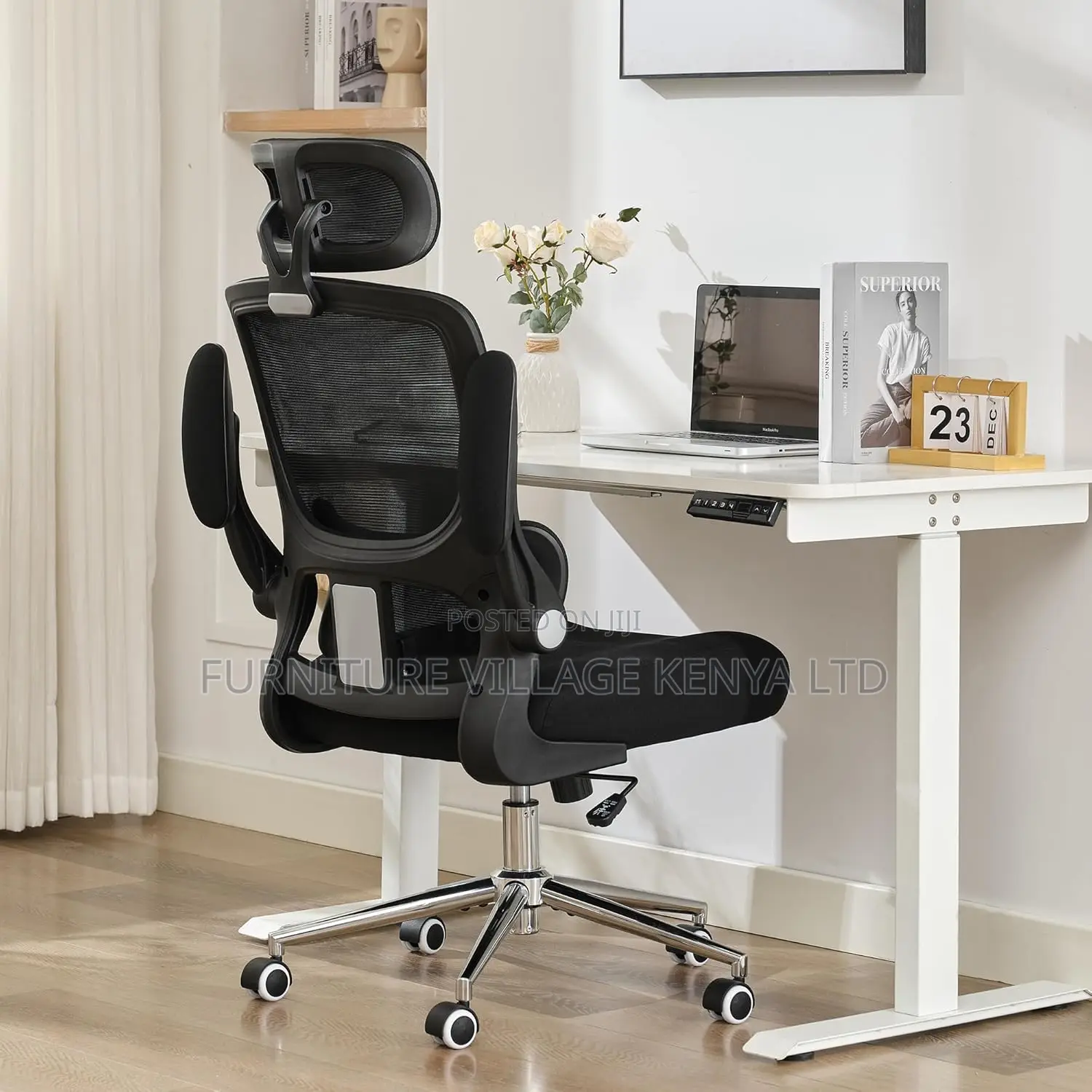 High-back Mesh Ergonomic Chair | Sophisticated Dynamic Lumbar