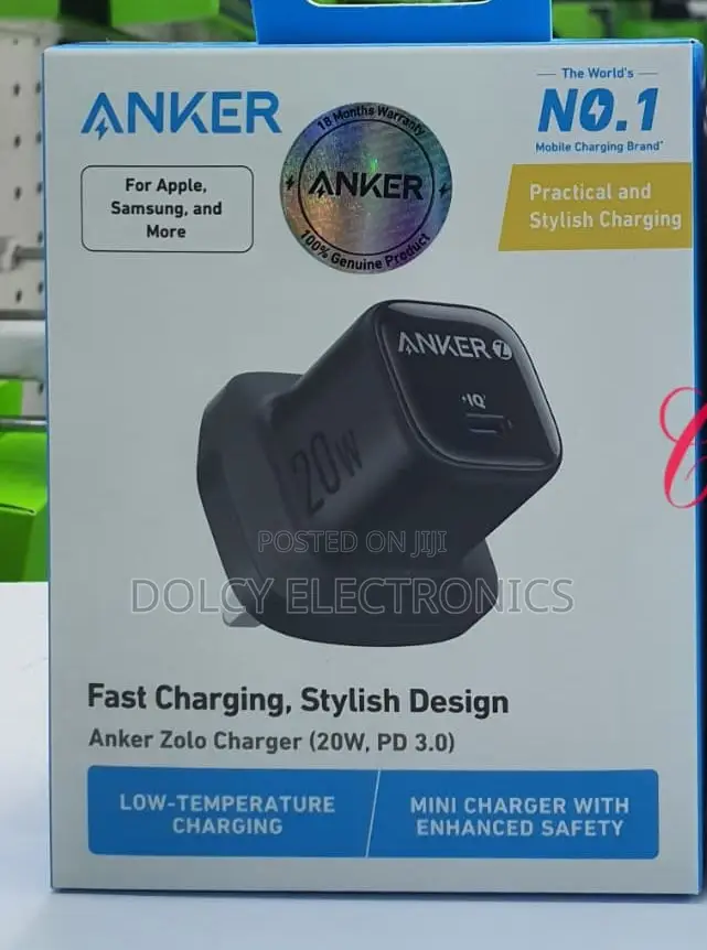 Anker 20w Pd3.0 Zolo Fast Charger Adapter