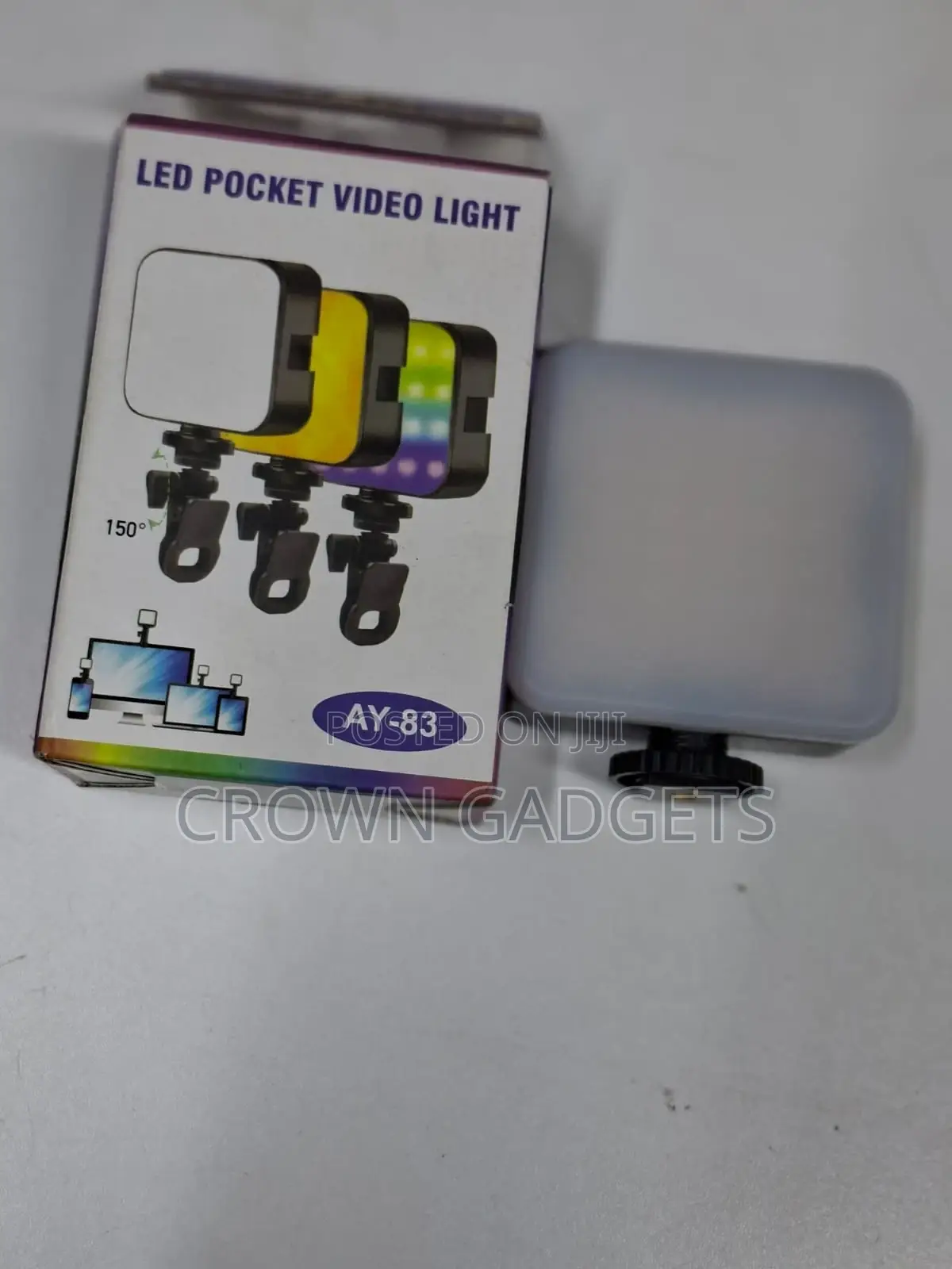 Ay-83 Portable RGB Led Light With Adjustable Clip Mount