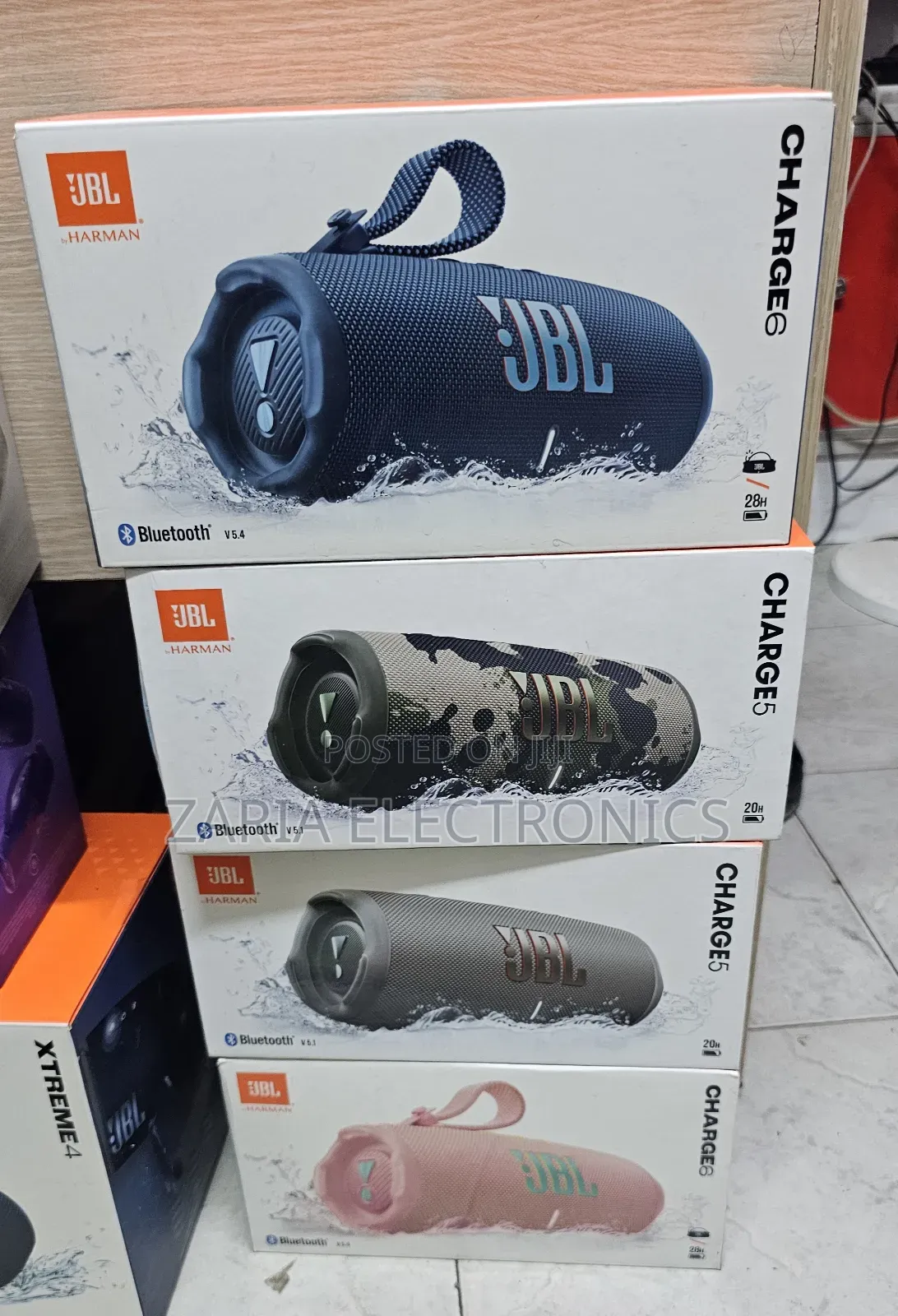 Jbl Charge 6 Wireless Bluetooth Speaker, 20hrs Playtime, Waterproof