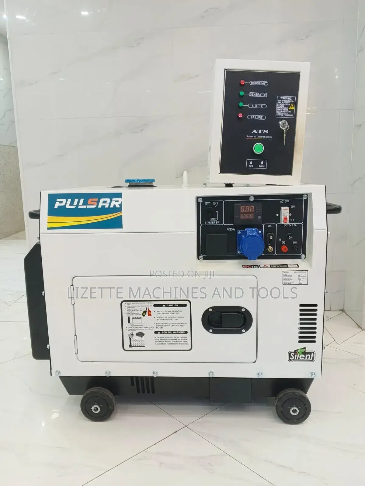 Pulsar 10kva Diesel Generator Single Phase With Ats