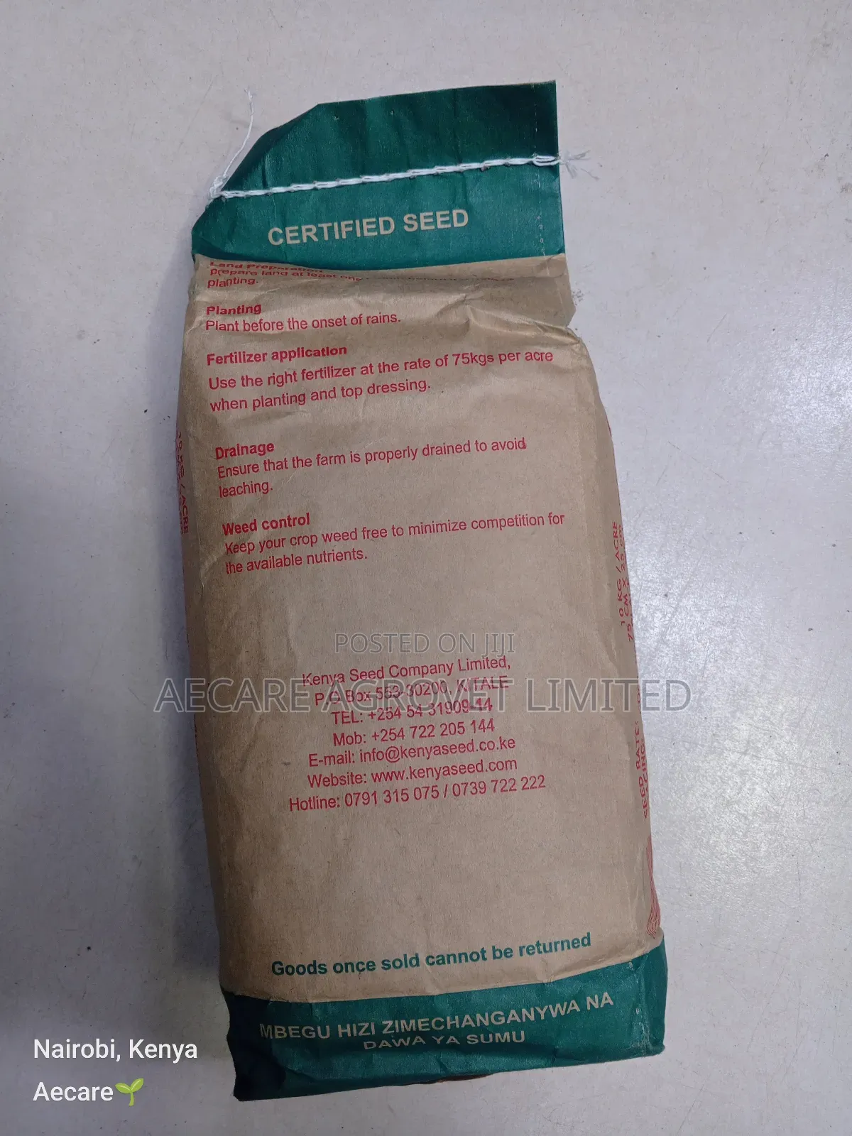 Maize Seeds Dh04 Hybrid Seeds 2kgs