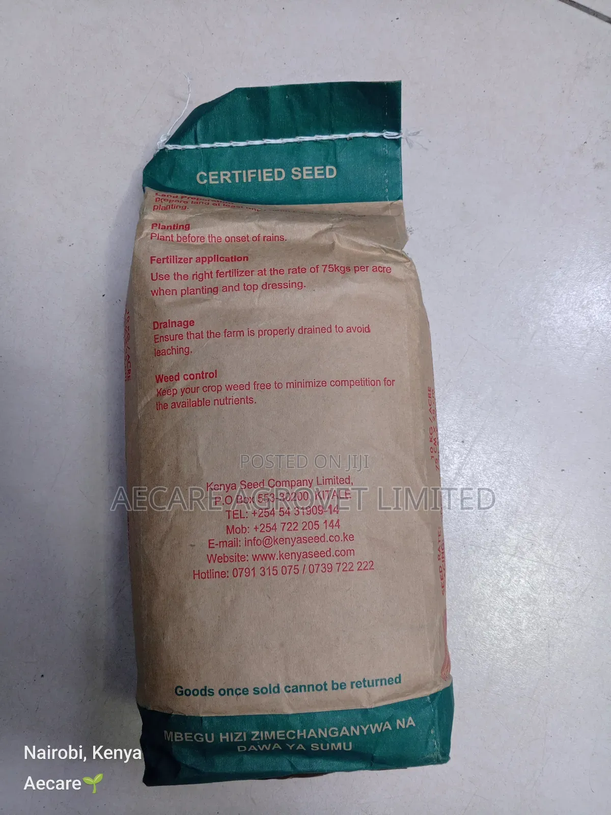 Maize Seeds Dh04 Hybrid Seeds 2kgs