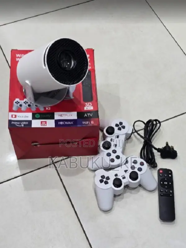 Hy300 Wifi Smart Android Projector With Gaming Console