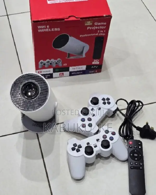 Smart Android 13.0 Projector With Gaming Console Wifi Enabled