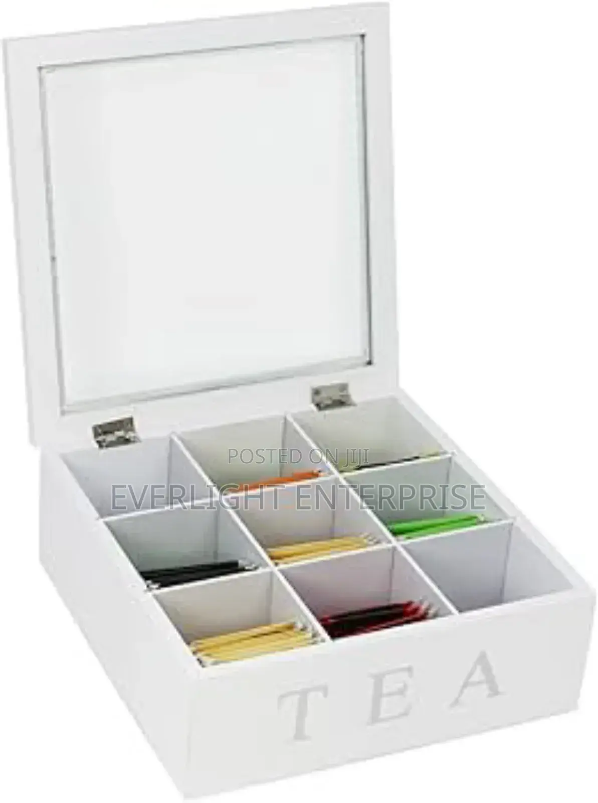 9 Grid Tea Bags Organizer Box