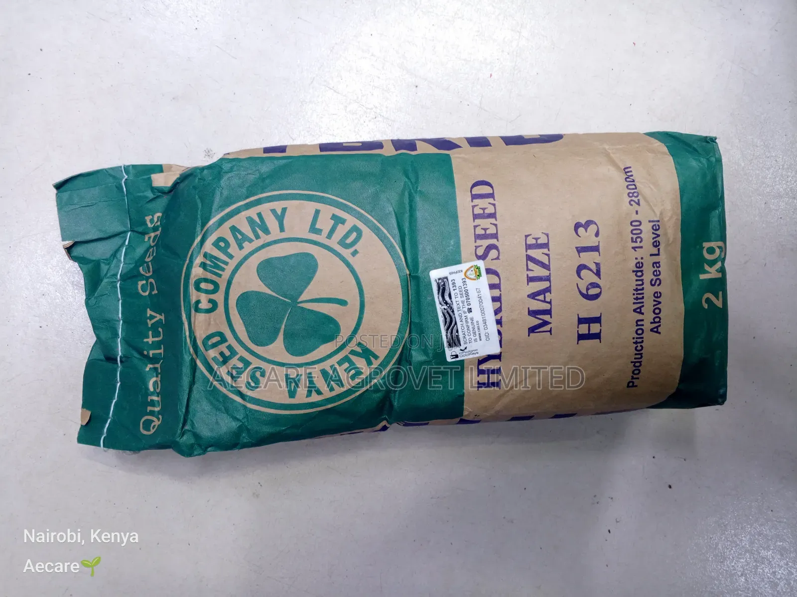 Maize Seeds Hybrid H6213 2kgs