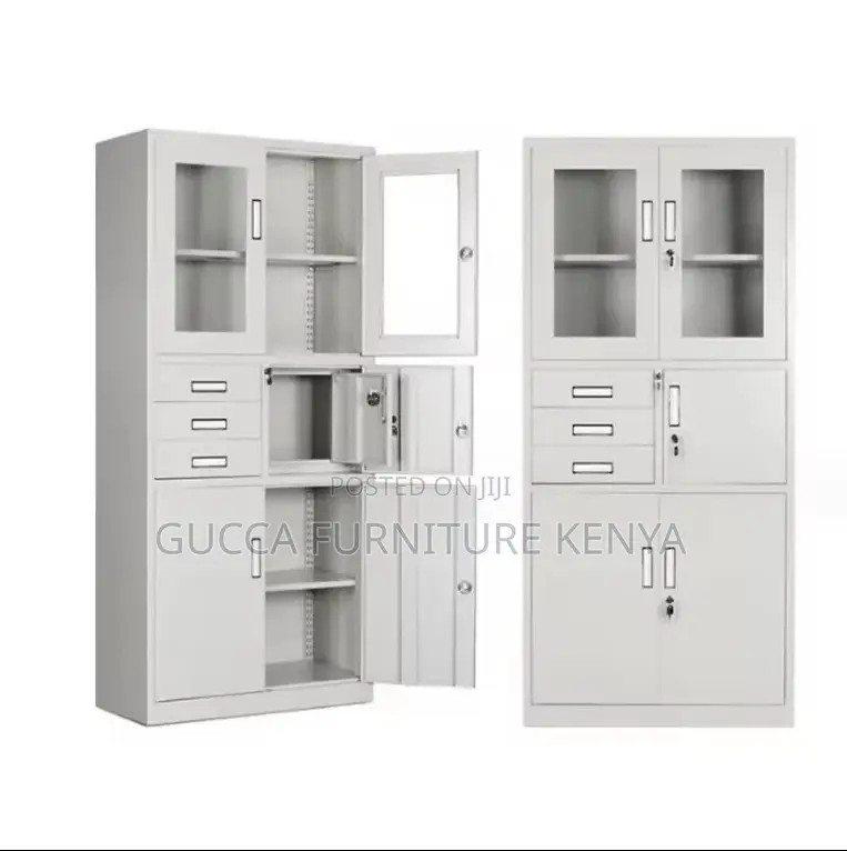 2-door Steel Office Filling Cabinet With Safe
