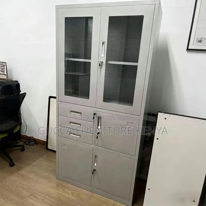 2-door Steel Office Filling Cabinet With Safe