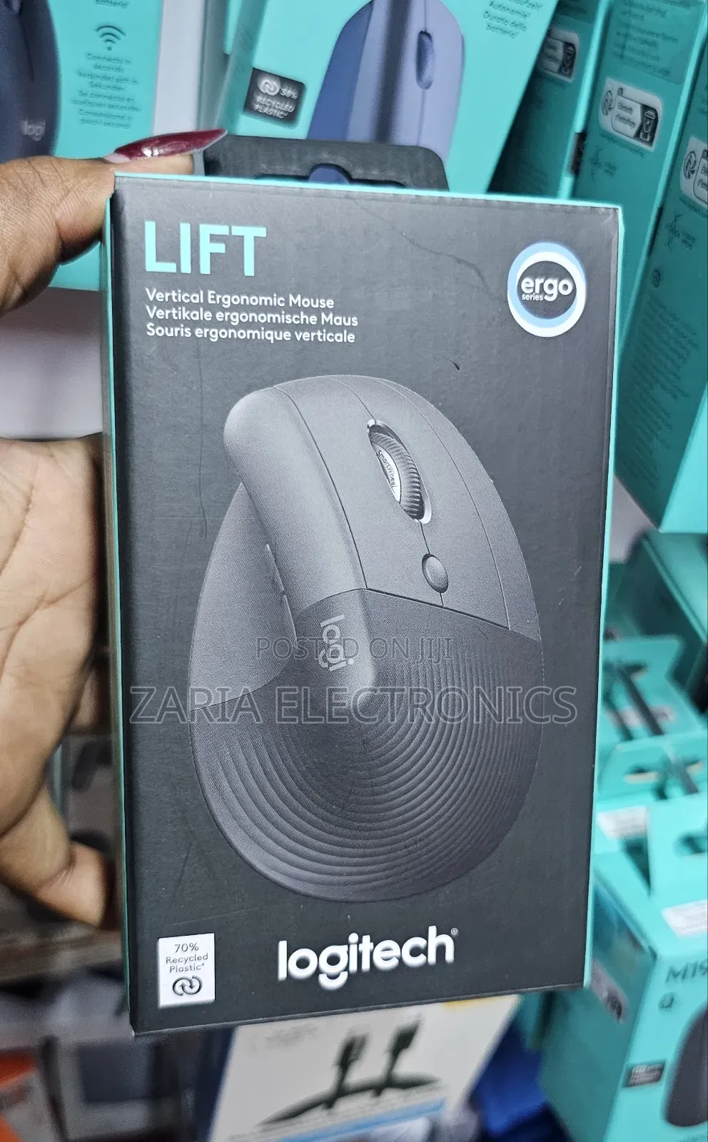 Logitech Lift Vertical Ergonomic Wireless Mouse