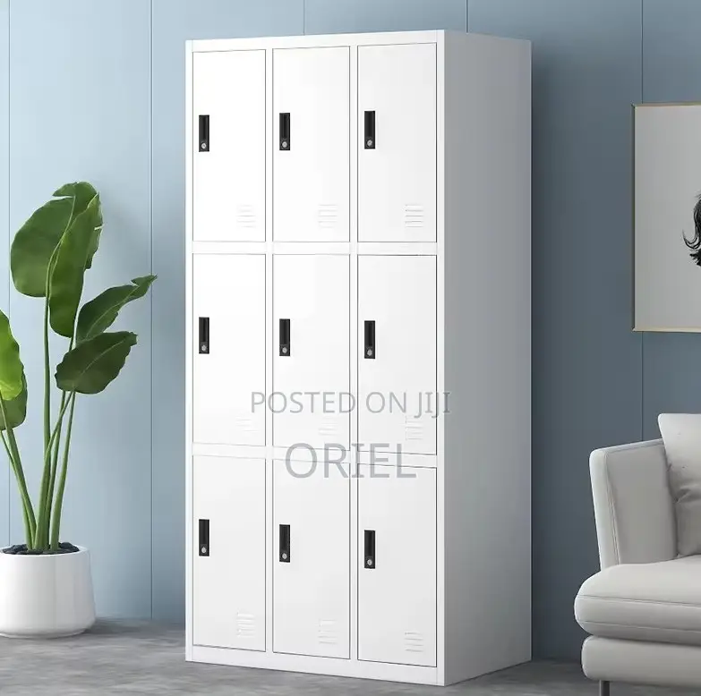 Office Cabinets; Corporate 9-Door Metal Document Storage Cabinet