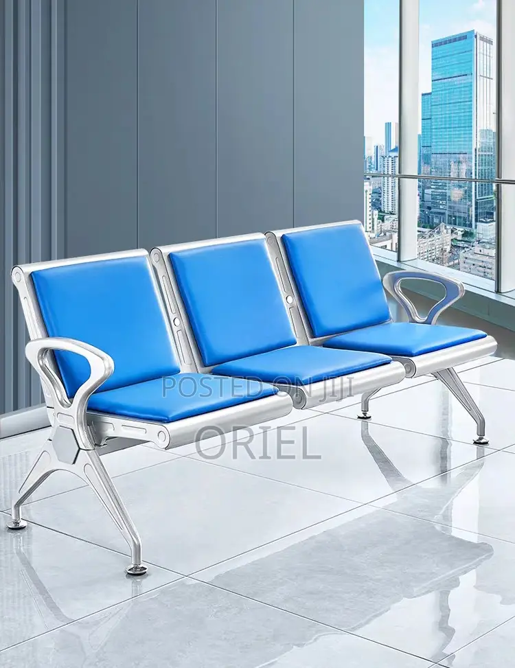 Office Benches; Professional 3-Seat Waiting Room Bench