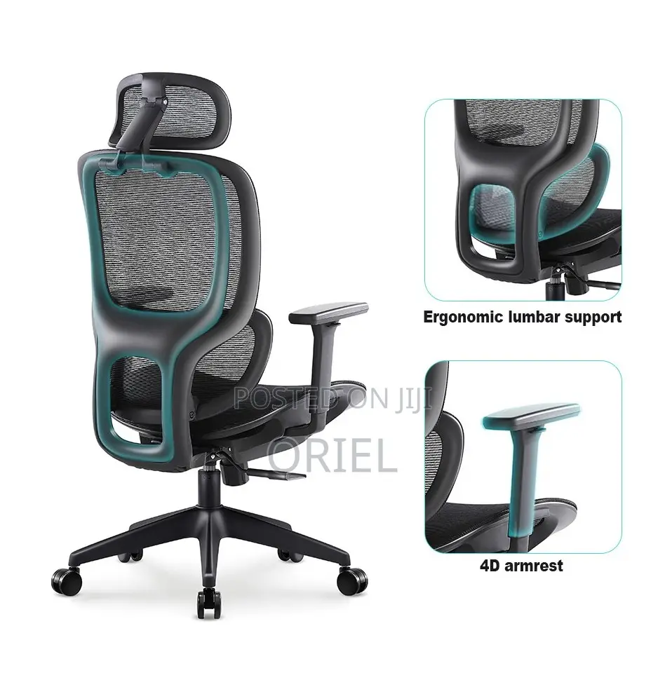 Office Chairs; Advanced Lumbar Support High-Back Office Chair