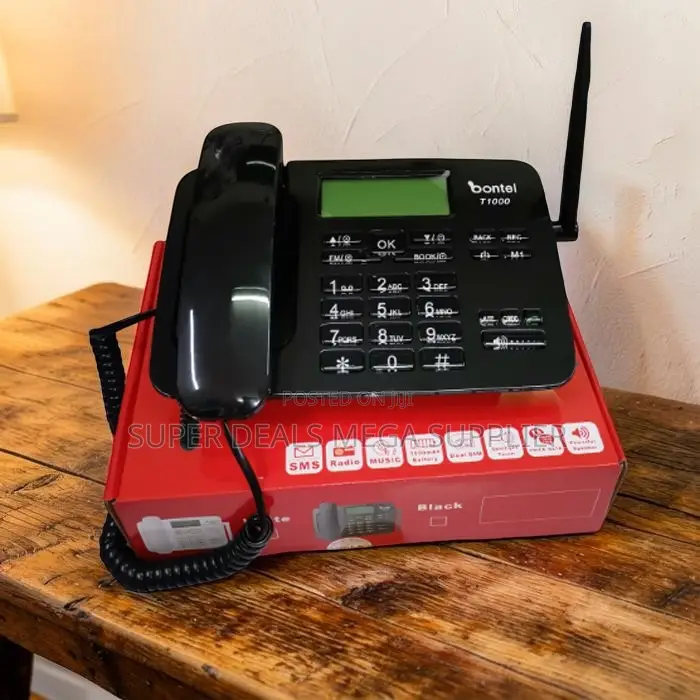 High Performance Bontel T1000 Dual Sim GSM Landline Desktop Phone