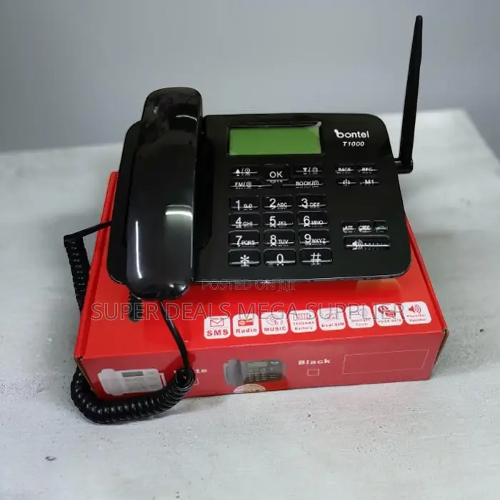 Reliable Performance Bontel T1000 Dual Sim GSM Landline Desktop Phone