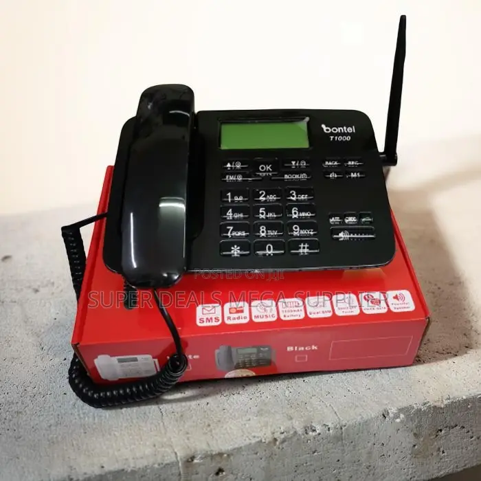 Heavy Duty Bontel T1000 Dual Sim GSM Fixed Landline Desktop Phone