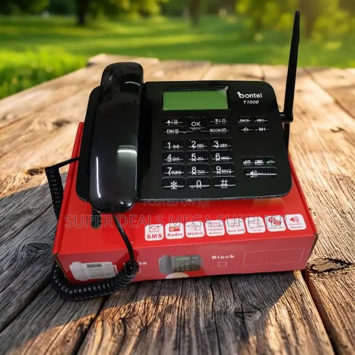High Quality Material Bontel T1000 Dual Sim GSM Landline Desktop Phone