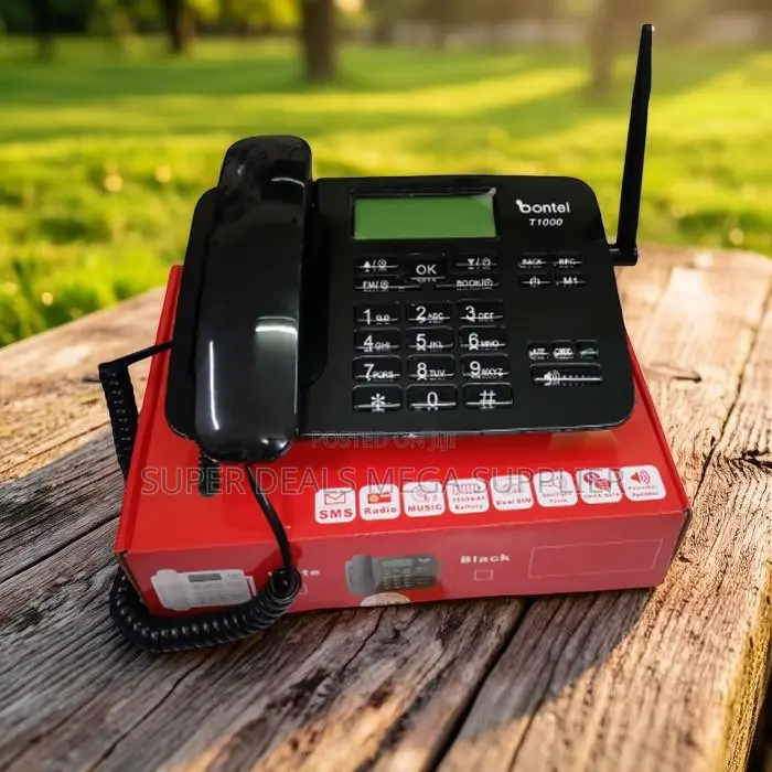 Stable Performance Bontel T1000 Dual Sim Fixed Landline Desktop Phone