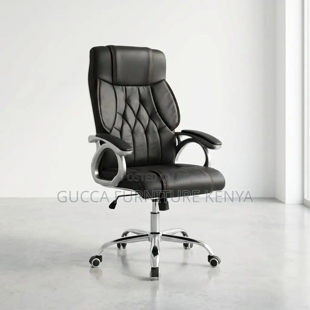 Executive Leather High-back Director's Seat