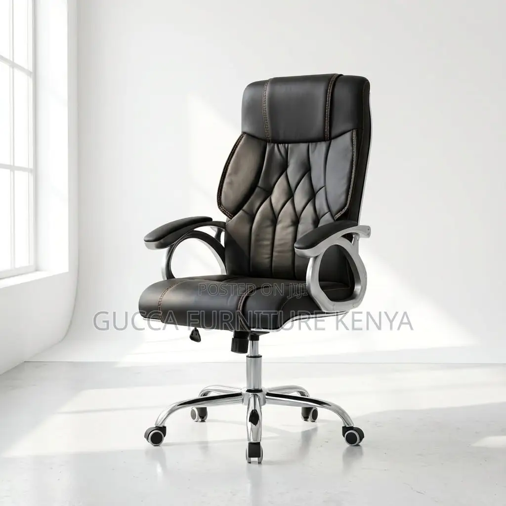 Executive Leather High-back Director's Seat